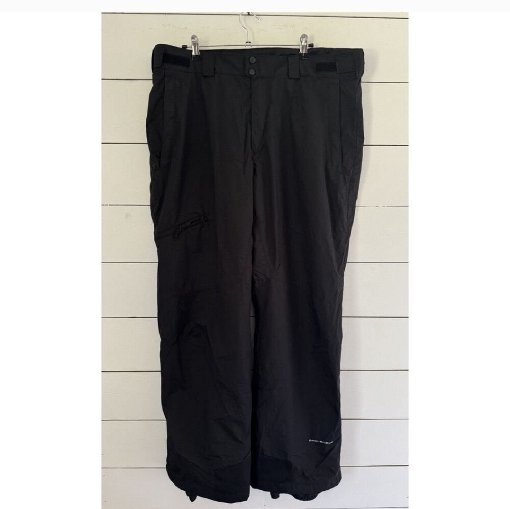 Columbia Omni-Tech Men’s Snow Pants Winter Outdoor Insulated Nylon Black Sz XL